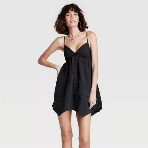 wild fable Dresses & Skirts - Wild Fable | Babydoll Dress | Black 100% Cotton